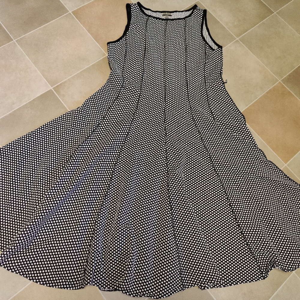 Cute Black w/ White Polka Dot Dress XL/1X